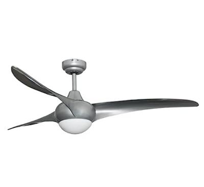 BASTILIPO Ventilateur couleur titane Capri Titane Led 