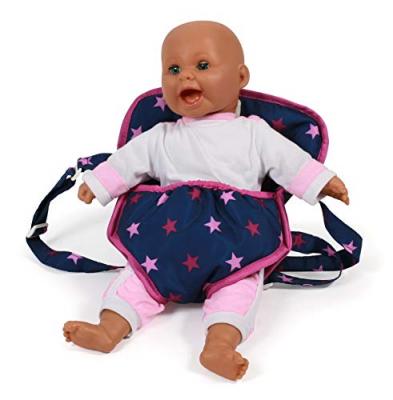  Sangle de portage pour poup&eacute;e motif &eacute;toiles bleu 782 72