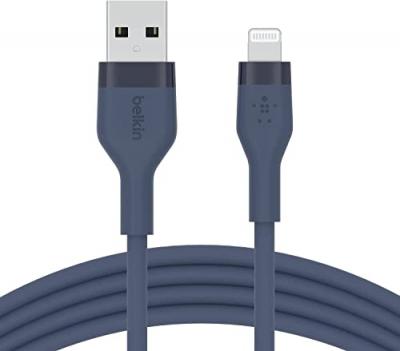 BELKIN  CAA008BT1MBL c&acirc;ble USB 1 m USB A USB C/Lightning Bleu - Neuf