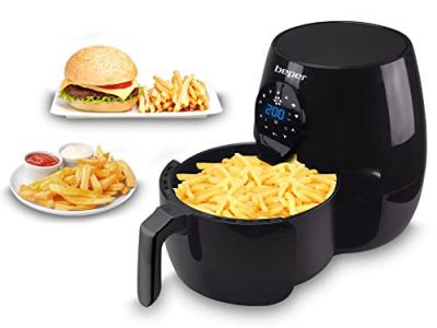 BEPER P101FRI050 Friteuse 1450W 220V 5L 7 Programmes Panneau Tactile Noir