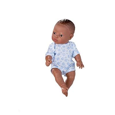 BERJUAN  b&eacute;b&eacute; poup&eacute;e Nouveau-n&eacute; filles 30 cm vinyle/textile blanc/bleu