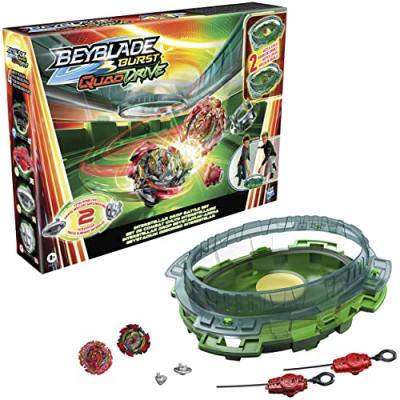 HASBRO Beyblade Burst QuadDrive Set de combat avec ar&egrave;ne Interstellar Drop