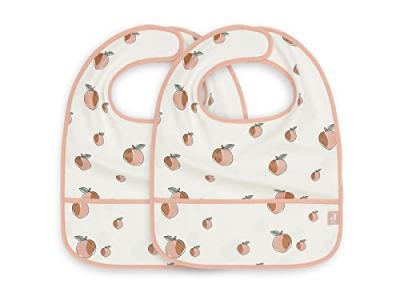 JOLLEIN Bavoir Imperm&eacute;able Peach (x2) - 