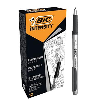 BIC  Lot de 3 Marqueurs pour CD / DVD ""Marking"", permanent, noir, 0,7 mm