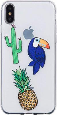 BIGBEN CONNECTED Coque souple transparente patchs pour iphone x/xs