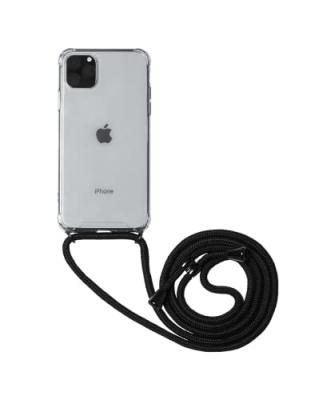 BIGBEN CONNECTED Coque Transparente + bandouli&egrave;re Noire IP 11 Pro Max