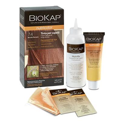 BIOKAP  Coloration 7.4 Rouge Cuivr&eacute; - Nutricolor