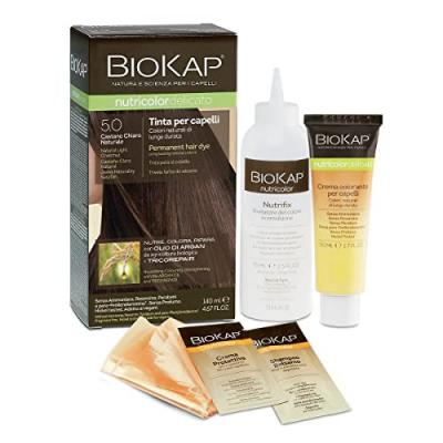 BIOKAP  Nutricolor Teinture pour Cheveux 5.0 Ch&acirc;tain Clair Naturel
