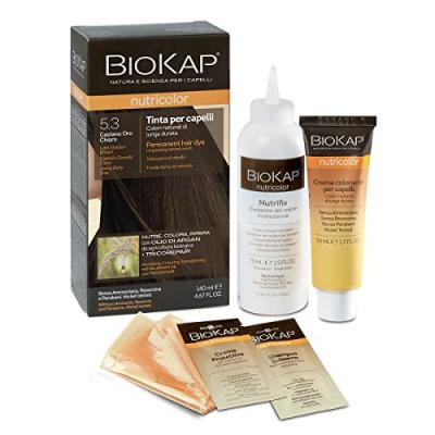 BIOKAP  Nutricolor Teinture pour Cheveux 5.3 Ch&acirc;tain Clair Dor&eacute; 140