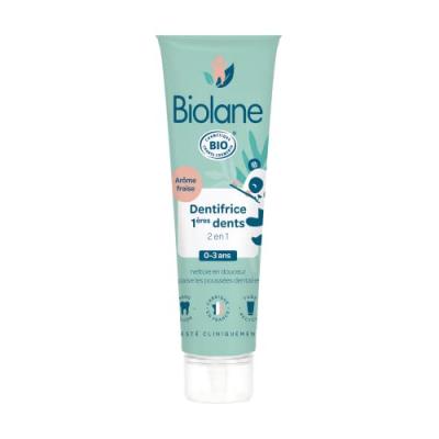 BIOLANE Dentifrice Bio 2en1 1&egrave;re dents 0 &agrave; 