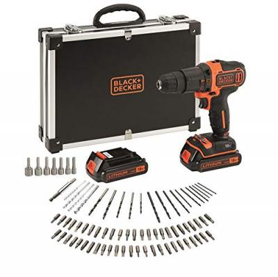 BLACK & DECKER  Batterie perceuse 80 pi&egrave;ces, 1 pi&egrave;ce, bdchd18bafc