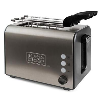 BLACK & DECKER  black+decker toaster bxto900e 2 scheiben edelstahl
