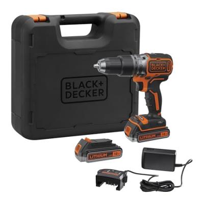 BLACK & DECKER Perceuse visseuse &agrave; percussion sans fil Black+Decker BL188E2K-QW 18V - 2 x 2.5Ah