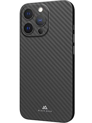 BLACK ROCK Coque de protect. ""ultra thin iced"" pr apple iphone 13 pro, noire/carbone