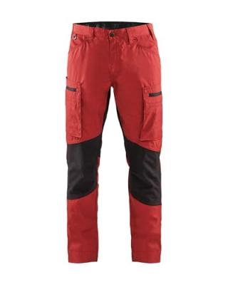 Blaklader 14591845 Service Pantalon Stretch, Rouge/ Noir, taille C44