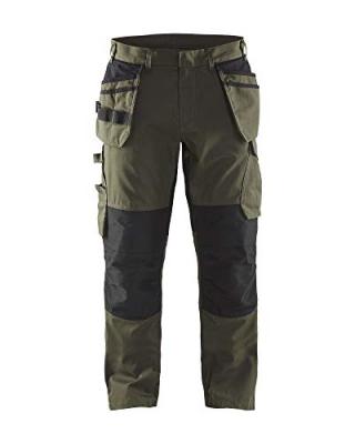 BLAKLADER  14961330 Shorts de service avec poches &agrave; ongles, Vert olive fonc&eacute;, taille C58