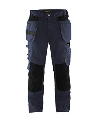 BLAKLADER  15551860 Pantalon d'artisan, Marine noire/Noir, taille C48