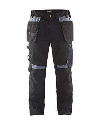 BLAKLADER  15551860 Pantalon d'artisan, Noir/Gris, taille C60