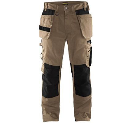 BLAKLADER  15551860 Pantalon d'artisan, Pierre/Noir, taille C50