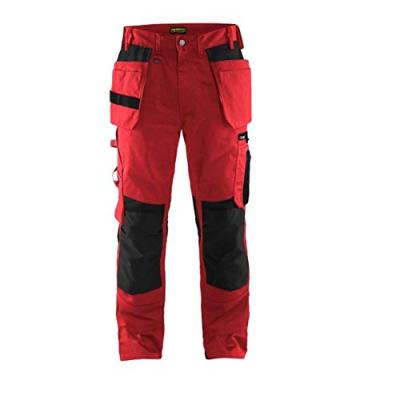 BLAKLADER  15551860 Pantalon d'artisan, Rouge/Noir, taille C50