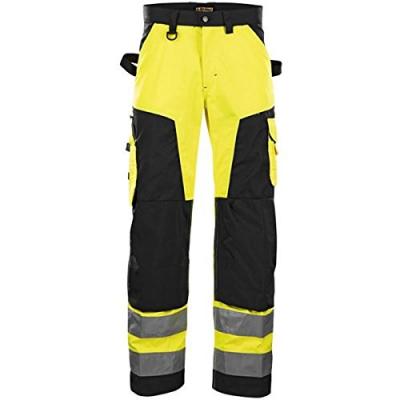 BLAKLADER Pantalon Haute Visibilit&eacute; Jaune Fluorescent/noir Taille 44
