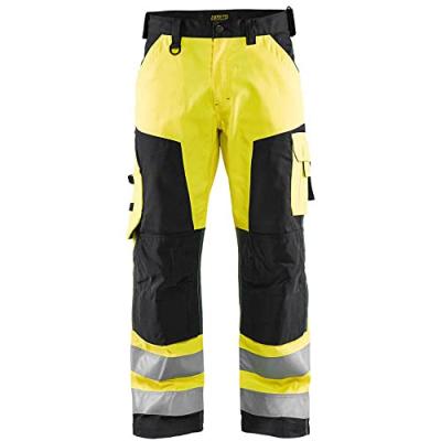 BLAKLADER Pantalon Haute Visibilit&eacute; Jaune Fluorescent/noir Taille 50