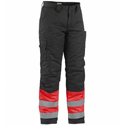 Blaklader 18621811 Pantalon d'hiver High Vis, Rouge/Noir, taille C44