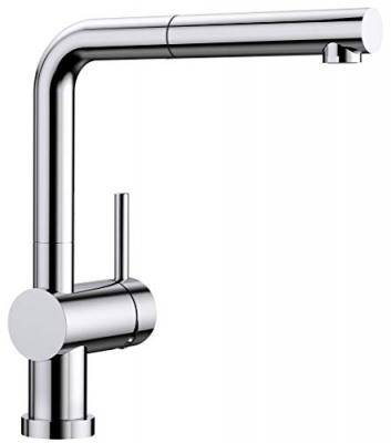 BLANCO Linus De S Vario Robinet De Cuisine, Surface M&eacute;talliques, Chrome, Haute Pression, Argent, 514276