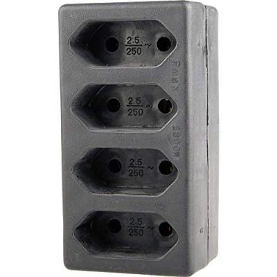 GAO Bloc multiprise 230 V  0132 noir x4