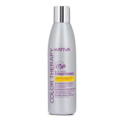 KATIVA  Color Therapy Blue Apr&egrave;s-Shampoing Effet Anti-Jaunissement