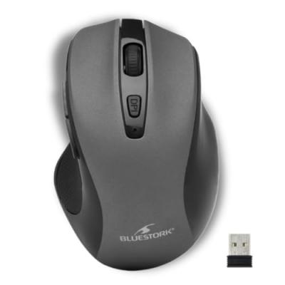 BLUESTORK Souris Sans Fil -  - OFFICE 75 - Rechargeable - PC/MAC - Gris 