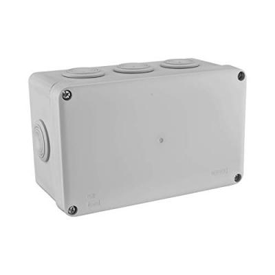 DEBFLEX Bo&icirc;te de d&eacute;rivation &eacute;tanche IP55  175x110x80mm 8 entr&eacute;es grise.