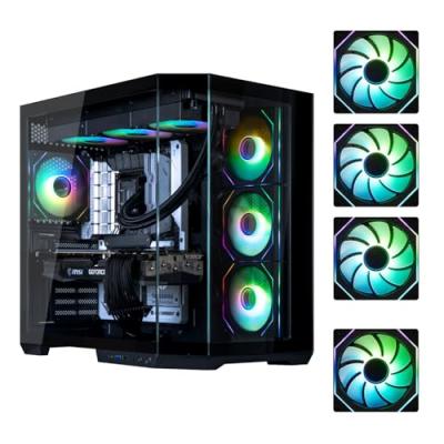 BITFENIX Boitier PC - T10 ARGB - Sans alimentation - Cube - Format ATX - Noir