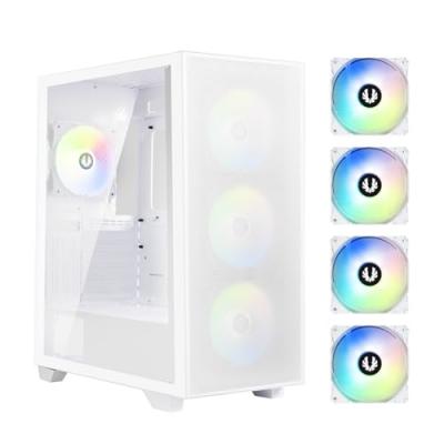 BITFENIX Bo&icirc;tier PC -  - Flow (Blanc) - Moyen tour - Format ATX - Sans alimentation 