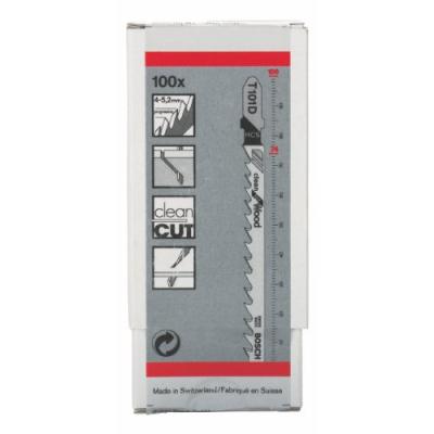BOSCH Paquet de 100 lames T101 D en 100 mm