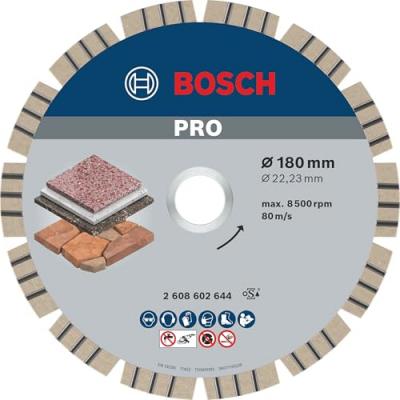 BOSCH  - Disque &agrave; tron&ccedil;onner diamant&eacute; Best for Stone D.180 x 22,23 mm