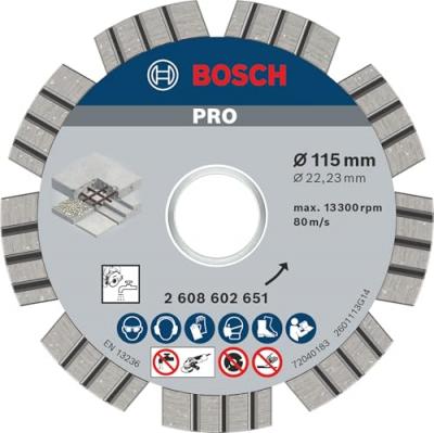 BOSCH  - Disque &agrave; tron&ccedil;onner diamant&eacute; Best for Concrete 115 x 22,23mm