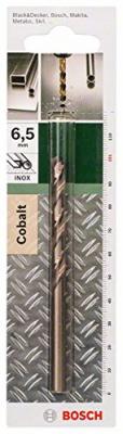 Bosch 2609255075 Foret &agrave; M&eacute;taux Rectifi&eacute; Hss-Co Din 338 Longueur 101 Mm Diam&egrave;tre 6,5 Mm