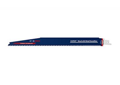 BOSCH Lame de scie sabre Wood Metal Demolition s 1267 xhm L.300mm B.25mm 5mm 10 St./Karte