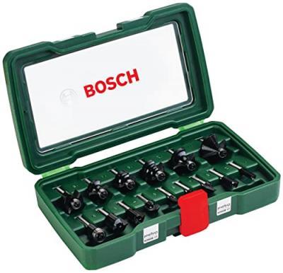 BOSCH Fraise  pi&egrave;ceses hm-fr&auml;ser-set (1/4' schaft) 2607019468
