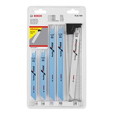 BOSCH  - set de lames de scie sabre bois et m&eacute;tal 6PCS 2607010906