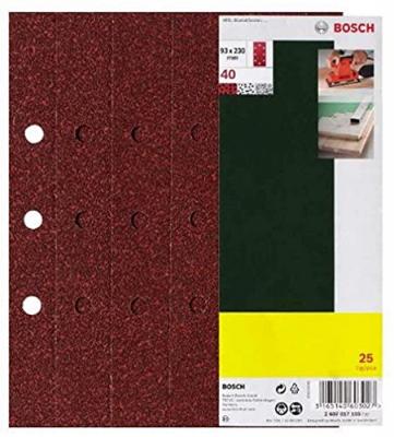 BOSCH Set de 25 Abrasifs pour Ponceuse 2607017097 