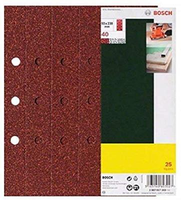BOSCH Set de 25 Abrasifs pour Ponceuse 2607017106 