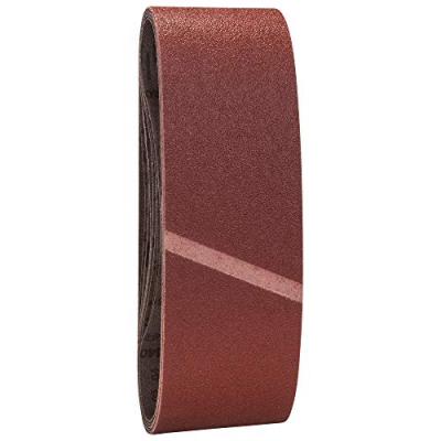BOSCH  2607017156 Bande abrasives-Set 60/80/100 9 pi&egrave;ces, Rouge