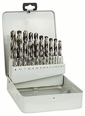 Bosch 2607018727 Cassette m&eacute;tallique de forets &agrave; m&eacute;taux rectifi&eacute; HSS-G DIN 338