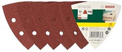 BOSCH  Set de 25 feuilles abrasives pour ponceuse Delta, grain 60