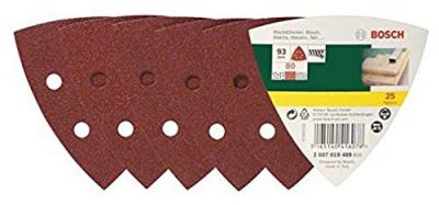 BOSCH Set de 25 Abrasifs 2607019489 