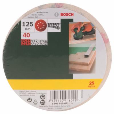 BOSCH Set de 25 Abrasifs 2607019491 