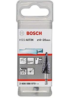 BOSCH  Fraise &eacute;tag&eacute;e HSS-AlTiN 4 - 20 mm, 70,5 mm