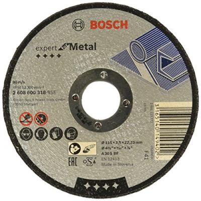 BOSCH Disque &agrave; tron&ccedil;onner le m&eacute;tal, droit, A 30 S BF, 115x22,23x2,5mm 